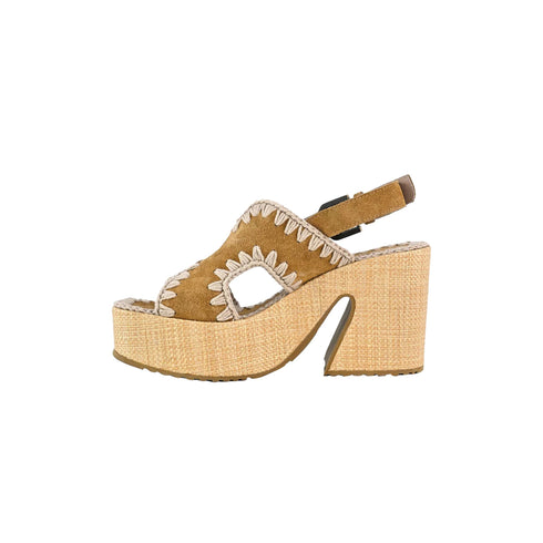 Mou Sandalo Sandalo Donna rafia paltform 35 - Francavilla Moda